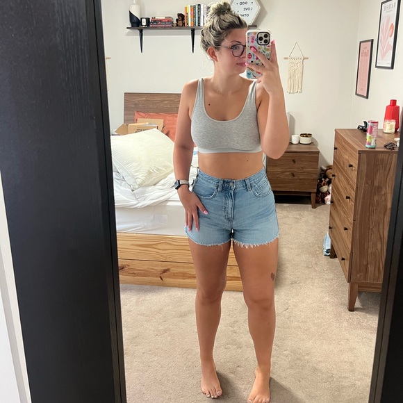 90s cutoff denim shorts - Picture 1 of 4